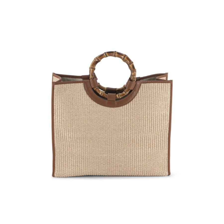 Prodotti My Style Bags | Bamboo Bag Large Paglia Grezzo