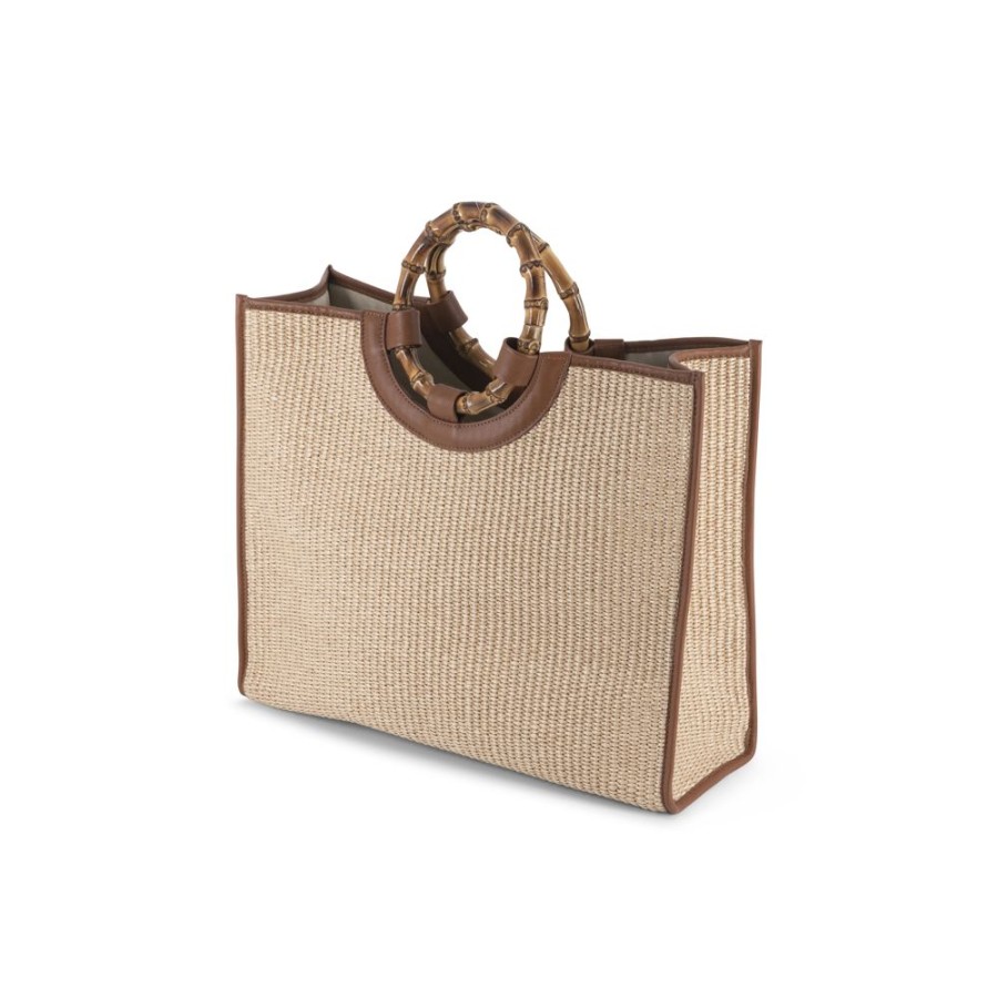 Prodotti My Style Bags | Bamboo Bag Large Paglia Grezzo